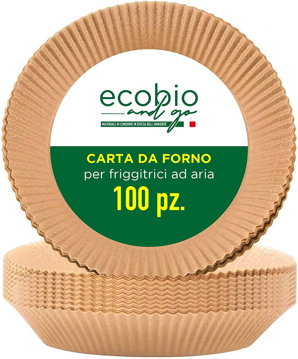 ECOBIO and GO Carta Forno per Friggitrice ad Aria 100 Pezzi 20x20 - Ac –  Greenpaper