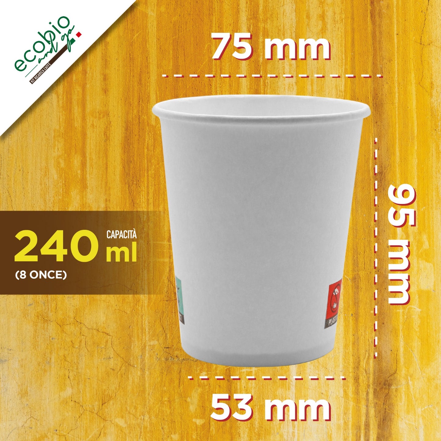♻️ Bicchieri Biodegradabili - Consegna Gratuita - Ekoe®